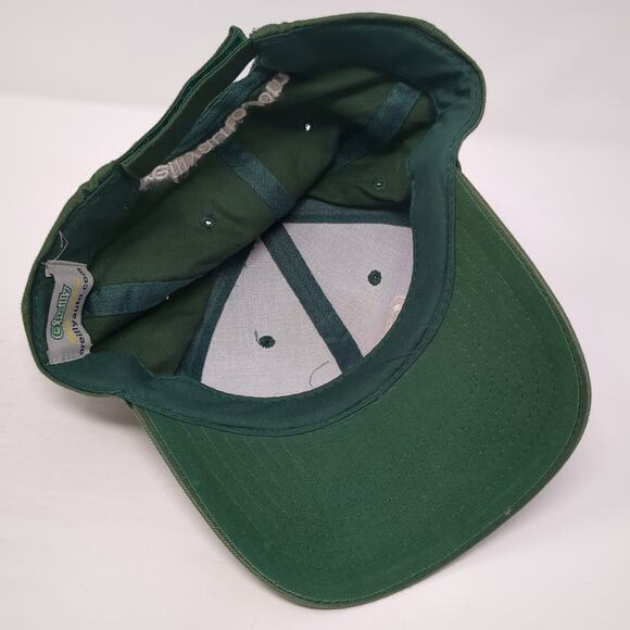 O'Reilly Auto Parts Strapback Baseball Cap Green One Size Adjustable Embroidered - Picture 7 of 9